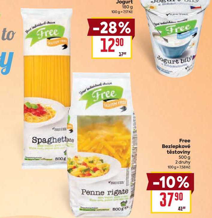 Free Bezlepkové těstoviny 500 g 