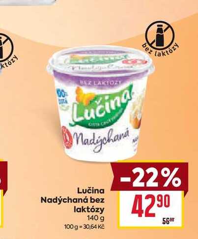 Lučina Nadýchaná bez laktózy 140g