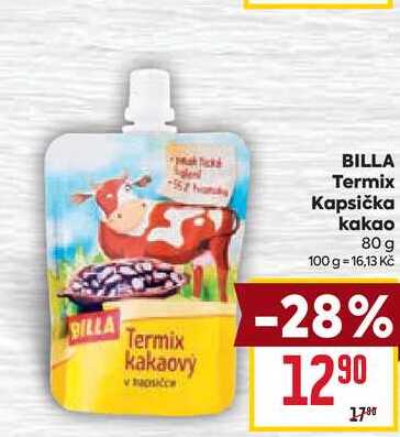 BILLA Termix Kapsička kakao 80 g 