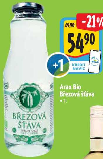 Arax Bio Březová šťáva, 1 l
