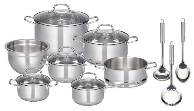 Sada nádobí 10dílná nerezová