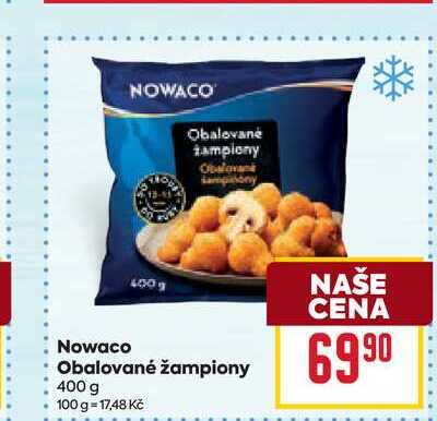 Nowaco Obalované žampiony 400 g