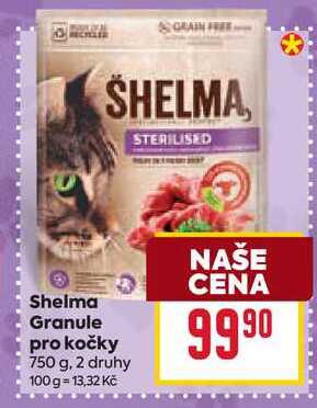 Shelma Granule pro kočky 750 g