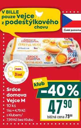 Srdce den domova Vejce M 10 ks