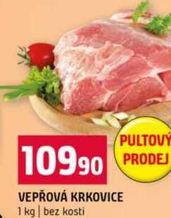 VEPŘOVÁ KRKOVICE 1 kg bez kosti 