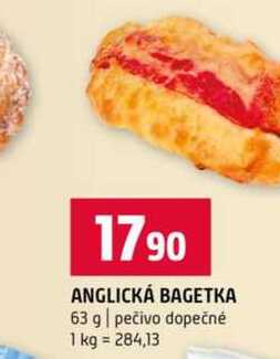 ANGLICKÁ BAGETKA 63 g pečivo dopečné
