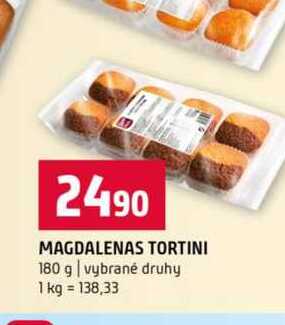 MAGDALENAS TORTINI 180 g vybrané druhy 