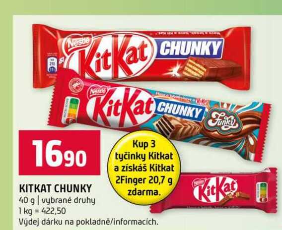 KITKAT CHUNKY 40 g vybrané druhy 