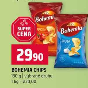 BOHEMIA CHIPS 130 g vybrané druhy 
