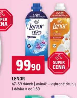 LENOR 47-59 dávek aviváž vybrané druhy