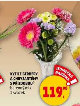 KYTICE GERBERY A CHRYZANTÉMY S PŘÍZDOBOU, 1 svazek 