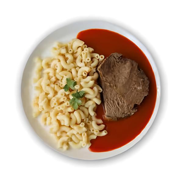 Hotovky by Košík Rajská omáčka s hovězím plátkem, těstoviny kolínka