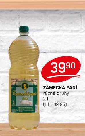 ZÁMECKÁ PANÍ různé druhy 2l
