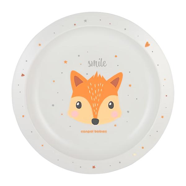 Canpol babies Cute Animals Talíř plastový, liška