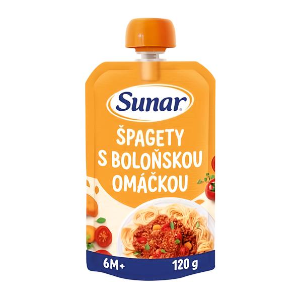 Sunar Příkrm špagety s boloňskou omáčkou, 6 m+