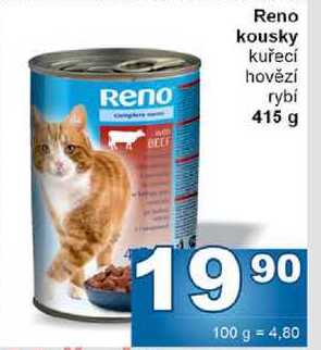 Reno kousky kuřecí hovězí Reno rybí 415 g