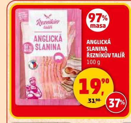 ANGLICKÁ SLANINA ŘEZNÍKŮV TALÍŘ, 100 g 