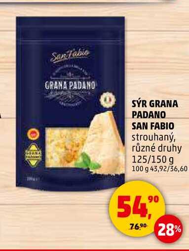 SÝR GRANA PADANO SAN FABIO, 125 g