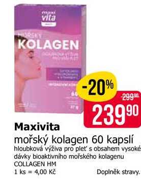 Maxivita mořský kolagen 60 kapslí 