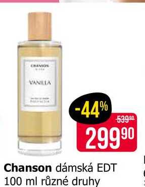 Chanson dámská EDT 100 ml různé druhy 