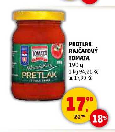PROTLAK RAJČATOVÝ TOMATA, 190 g