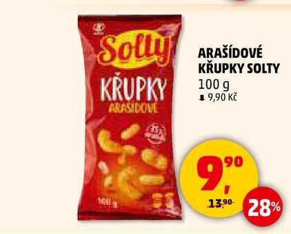 ARAŠÍDOVÉ KŘUPKY SOLTY, 100 g