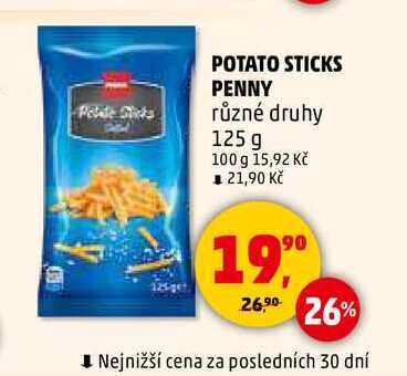 POTATO STICKS PENNY, 125 g