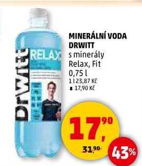MINERÁLNÍ VODA DRWITT, 0,75 l