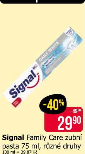 Signal Family Care zubní pasta 75 ml, různé druhy