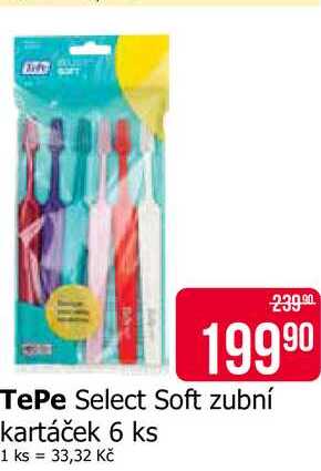 TePe Select Soft zubní kartáček 6 ks