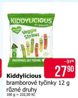 Kiddylicious bramborové tyčinky 12 g
