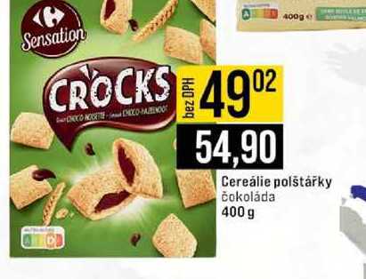 Cereálie polštářky čokoláda 400 g 