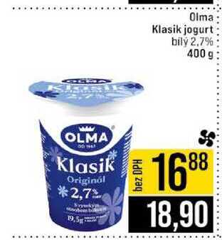 Olma Klasik jogurt bilý 2,7% 400 g
