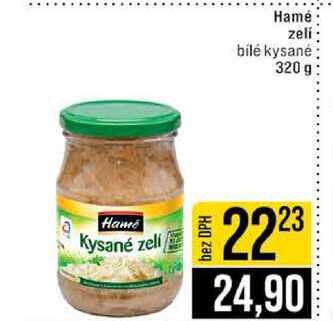 Hamé zeli bílé kysané 320 g