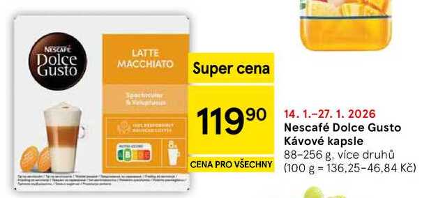 Nescafé Dolce Gusto Kávové kapsle, 88-256 g, více druhů 