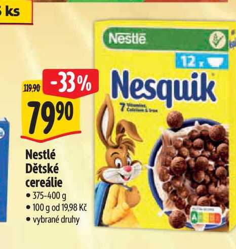   Nestlé Dětské cereálie  375-400 g 