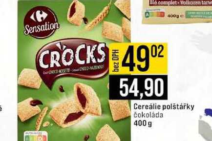 Cereálie polštářky čokoláda 400g 