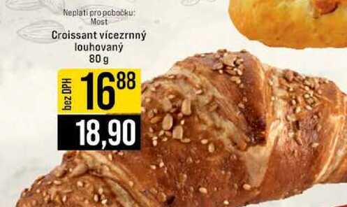 Croissant vícezrnný louhovaný 80 g
