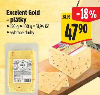 Excelent Gold - plátky 150 g  