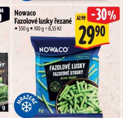 Nowaco Fazolové lusky řezané 350 g