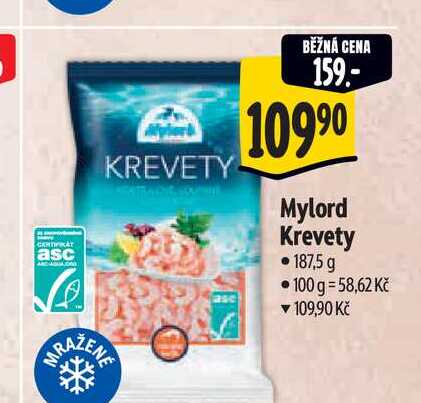 Mylord Krevety 187,5 g