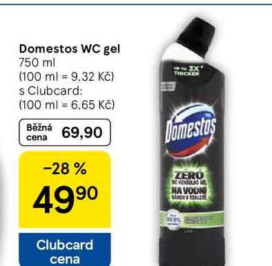Domestos WC gel, 750 ml