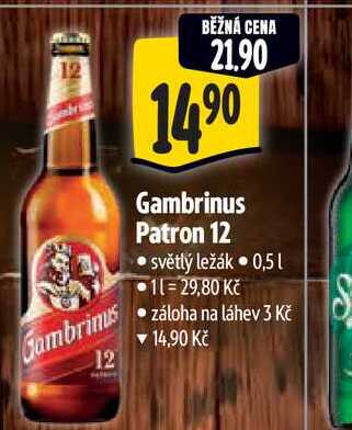   Gambrinus Patron 12  0,5 l