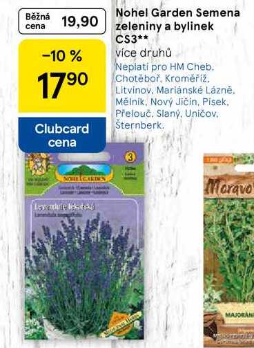 Nohel Garden Semena zeleniny a bylinek CS3, více druhů 