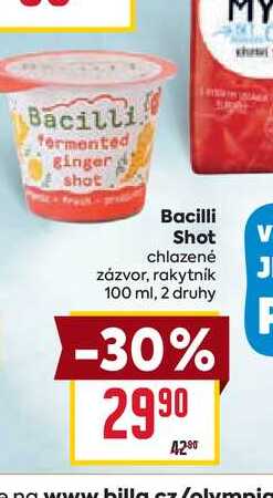 Bacilli Shot chlazené zázvor, rakytník 100 ml