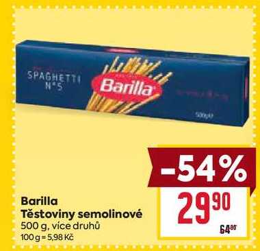 Barilla Těstoviny semolinové 500 g