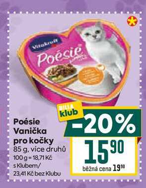 Poésie Vanička pro kočky 85 g