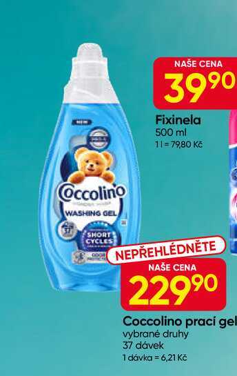 Coccolino prací gel vybrané druhy 37 dávek 