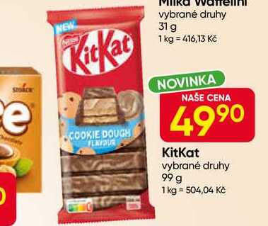 KitKat vybrané druhy 99 g