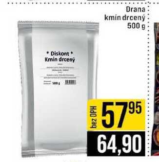 Diskont Kmin drcený Drana kmin drcený 500 g